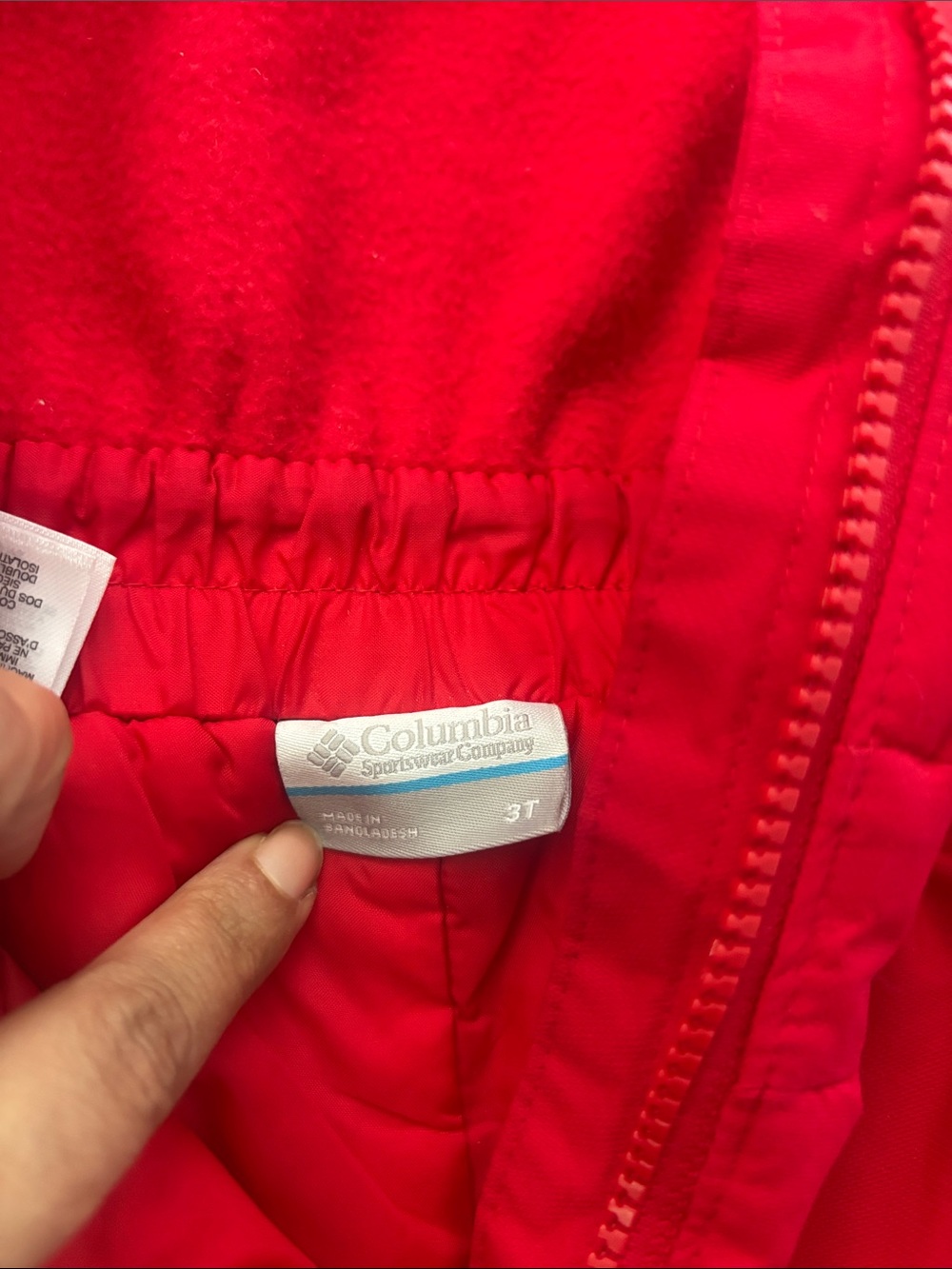 Columbia Bright Red Kids Puffer Jacket